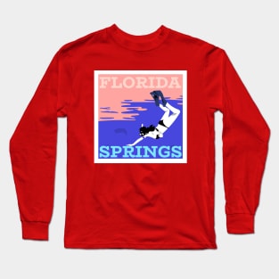 A Diver Enjoying Florida Springs Long Sleeve T-Shirt